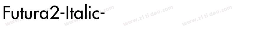 Futura2-Italic字体转换