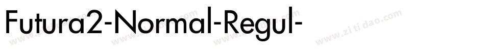 Futura2-Normal-Regul字体转换