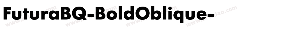 FuturaBQ-BoldOblique字体转换
