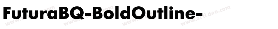 FuturaBQ-BoldOutline字体转换