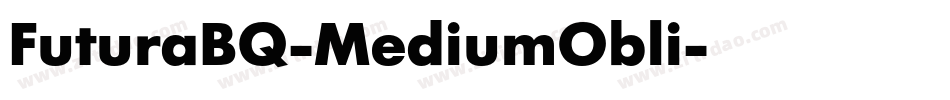 FuturaBQ-MediumObli字体转换
