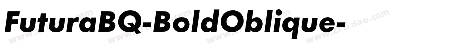 FuturaBQ-BoldOblique字体转换
