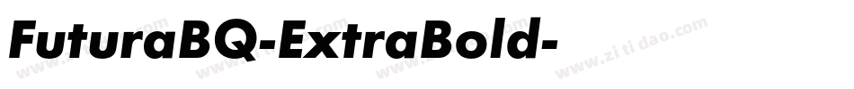 FuturaBQ-ExtraBold字体转换
