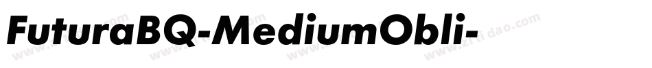 FuturaBQ-MediumObli字体转换