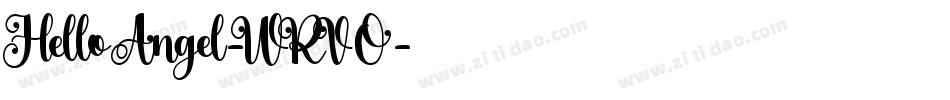 HelloAngel-WRVO字体转换