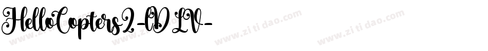 HelloCopters2-lDLV字体转换
