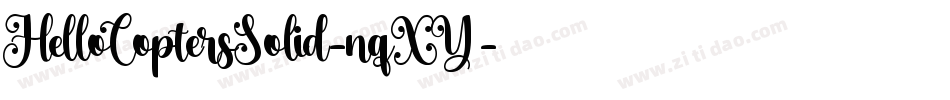 HelloCoptersSolid-nqXY字体转换