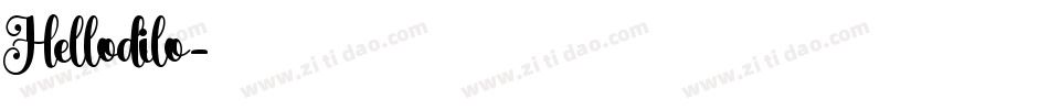 Hellodilo字体转换