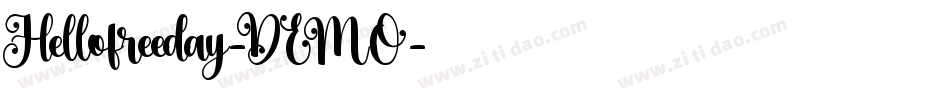 Hellofreeday-DEMO字体转换