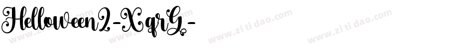 Helloween2-XqrG字体转换