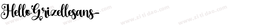 HelloGrizellesans字体转换