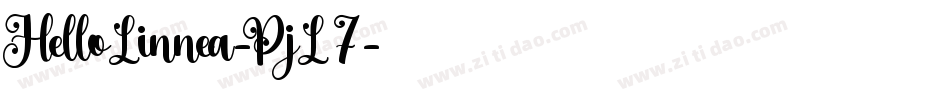HelloLinnea-PjL7字体转换