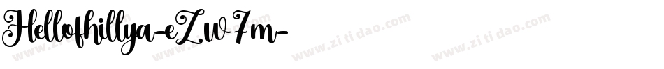 Hellofhillya-eZw7m字体转换