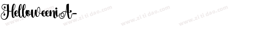 HelloweeniA字体转换