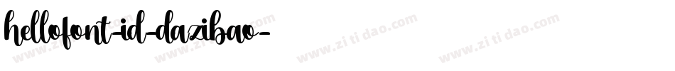 hellofont-id-dazibao字体转换