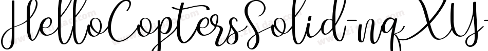 HelloCoptersSolid-nqXY字体转换