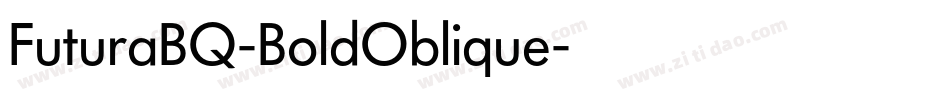 FuturaBQ-BoldOblique字体转换