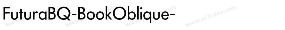 FuturaBQ-BookOblique字体转换