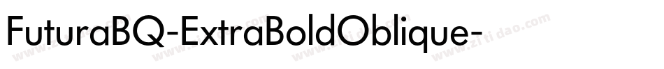 FuturaBQ-ExtraBoldOblique字体转换