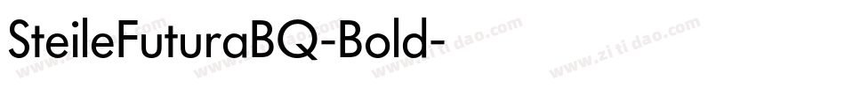 SteileFuturaBQ-Bold字体转换