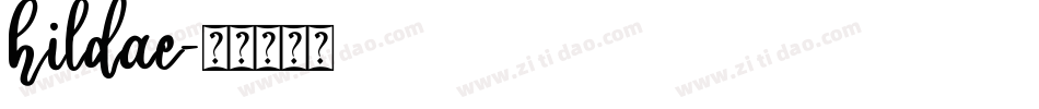 hildae字体转换