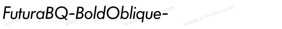 FuturaBQ-BoldOblique字体转换