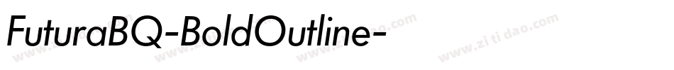 FuturaBQ-BoldOutline字体转换