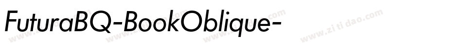FuturaBQ-BookOblique字体转换