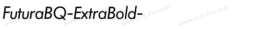 FuturaBQ-ExtraBold字体转换