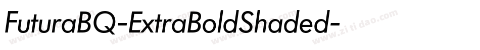 FuturaBQ-ExtraBoldShaded字体转换