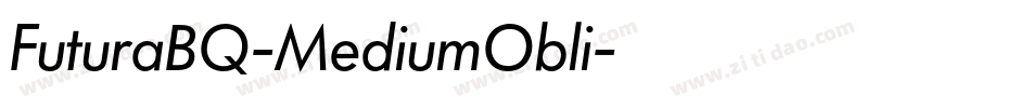 FuturaBQ-MediumObli字体转换