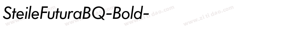 SteileFuturaBQ-Bold字体转换