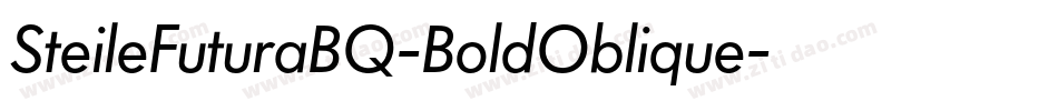 SteileFuturaBQ-BoldOblique字体转换