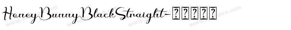 HoneyBunnyBlackStraight字体转换