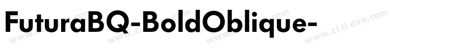 FuturaBQ-BoldOblique字体转换