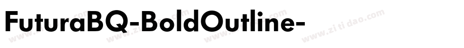 FuturaBQ-BoldOutline字体转换