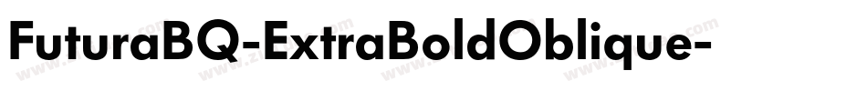 FuturaBQ-ExtraBoldOblique字体转换