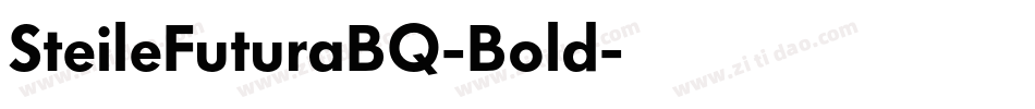 SteileFuturaBQ-Bold字体转换
