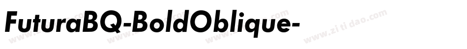 FuturaBQ-BoldOblique字体转换