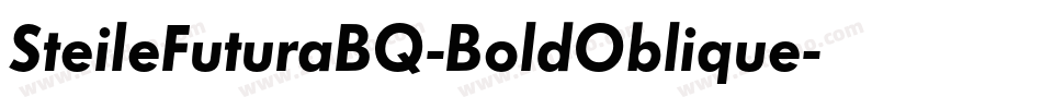 SteileFuturaBQ-BoldOblique字体转换