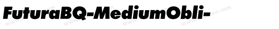 FuturaBQ-MediumObli字体转换