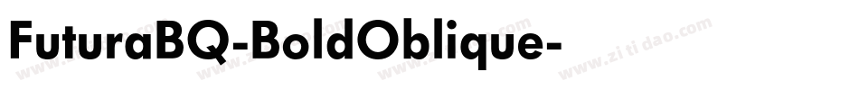 FuturaBQ-BoldOblique字体转换