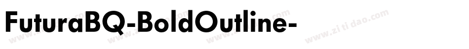 FuturaBQ-BoldOutline字体转换