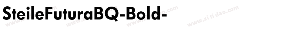 SteileFuturaBQ-Bold字体转换