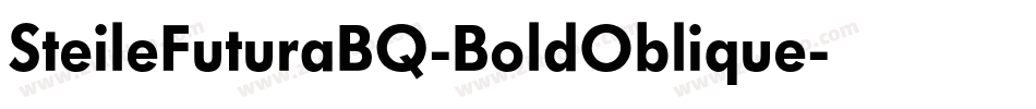 SteileFuturaBQ-BoldOblique字体转换