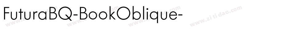 FuturaBQ-BookOblique字体转换