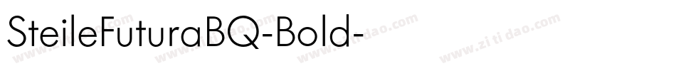 SteileFuturaBQ-Bold字体转换