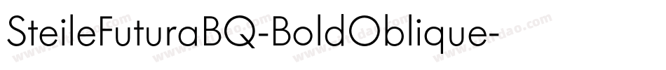 SteileFuturaBQ-BoldOblique字体转换