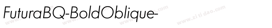 FuturaBQ-BoldOblique字体转换