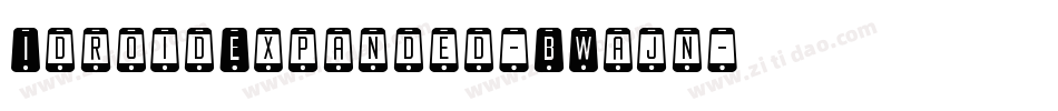 IdroidExpanded-BWajn字体转换